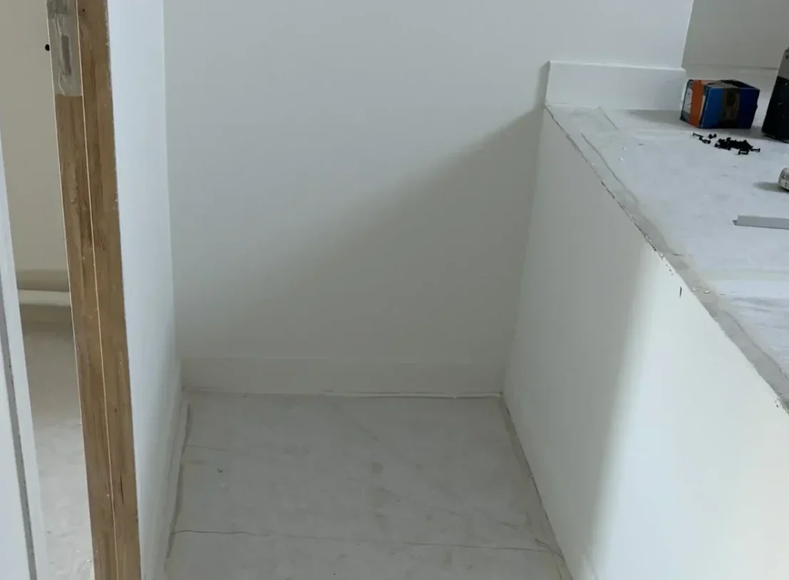 Avant création d’escaliers en plancher technique